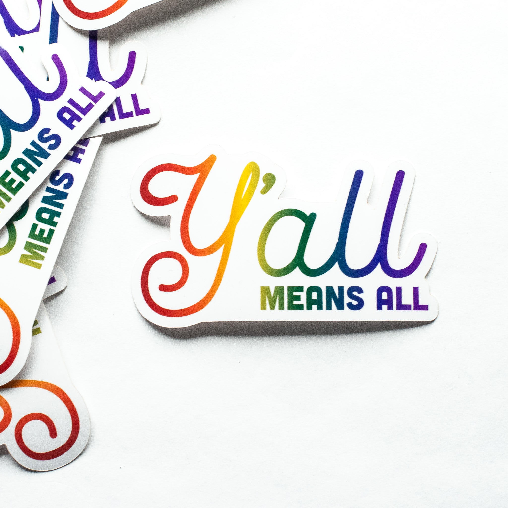 Yall Means All Sticker