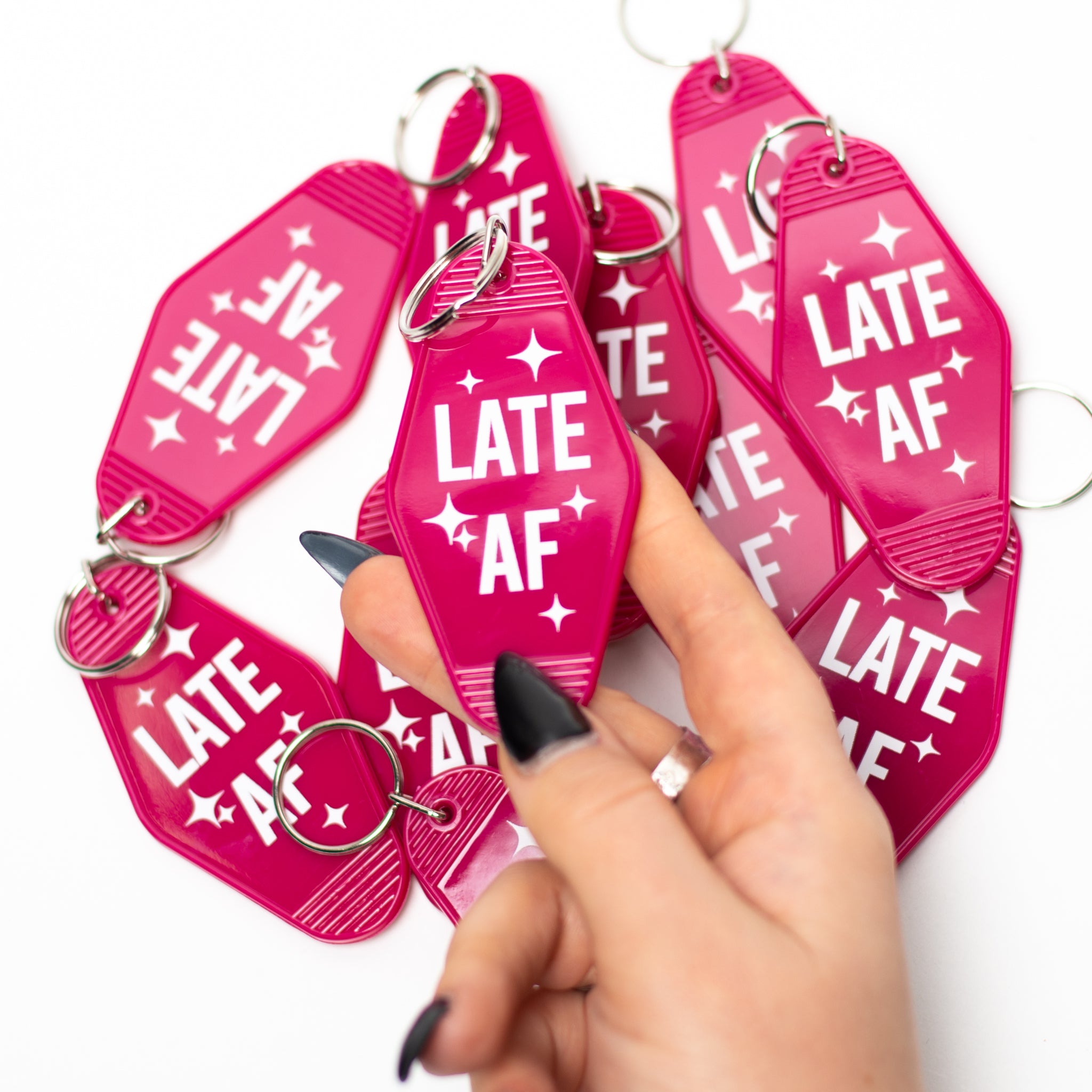 Late AF Keychain