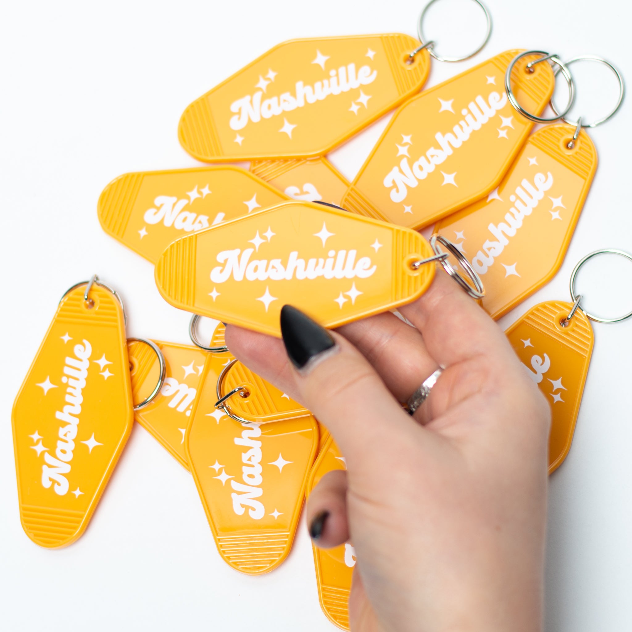Retro Nashville Keychain