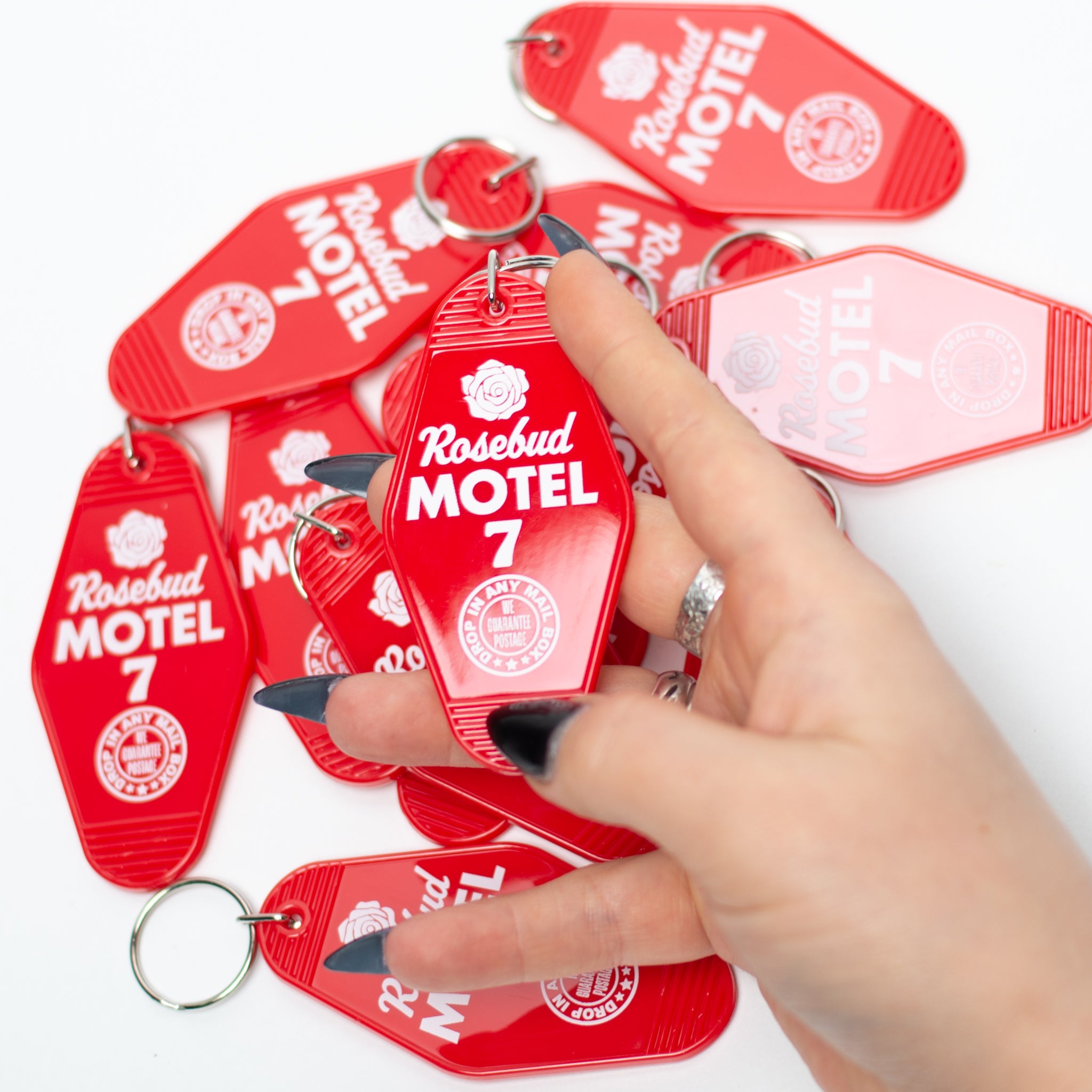 Rosebud Motel Keychain