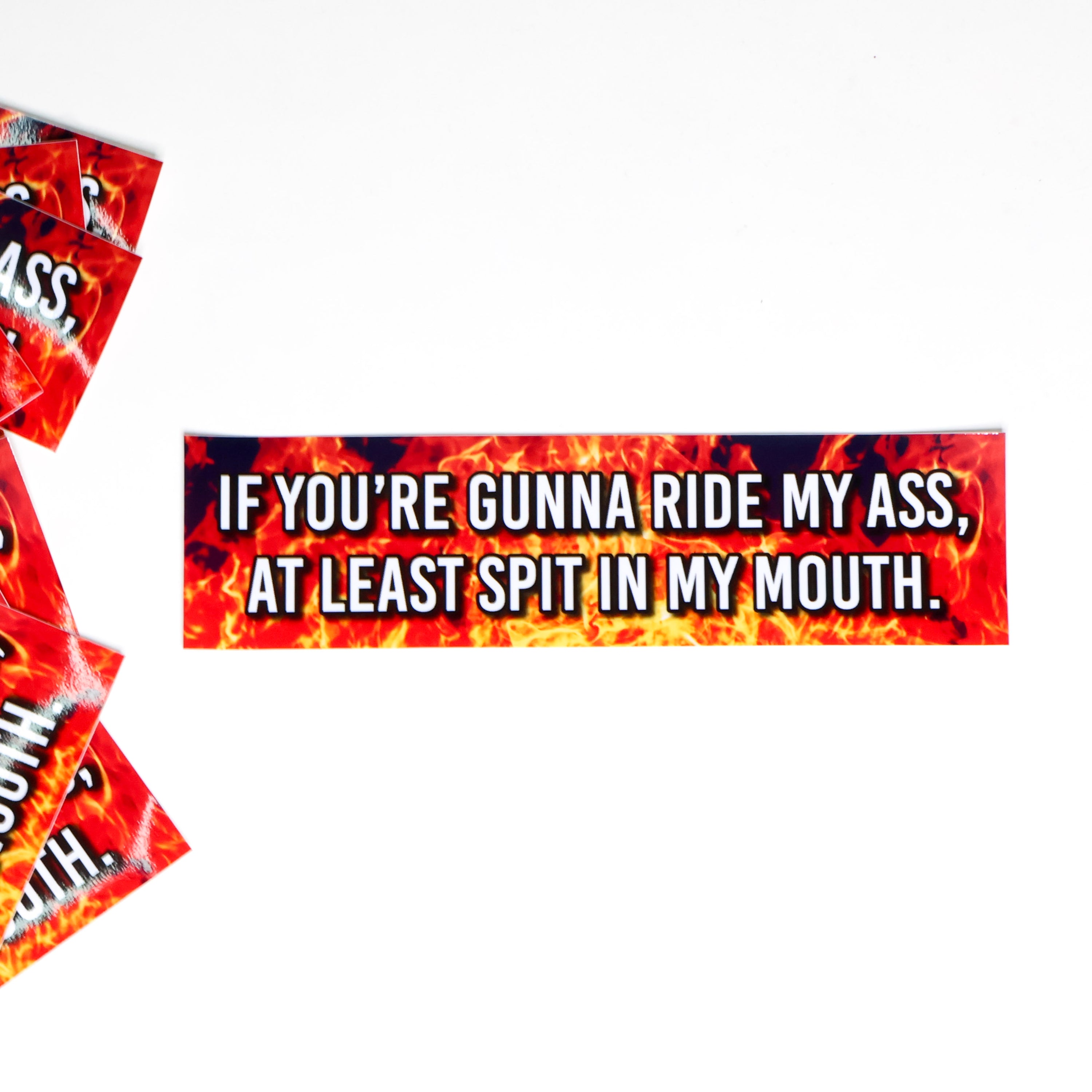 Ride & Spit Bumper Sticker