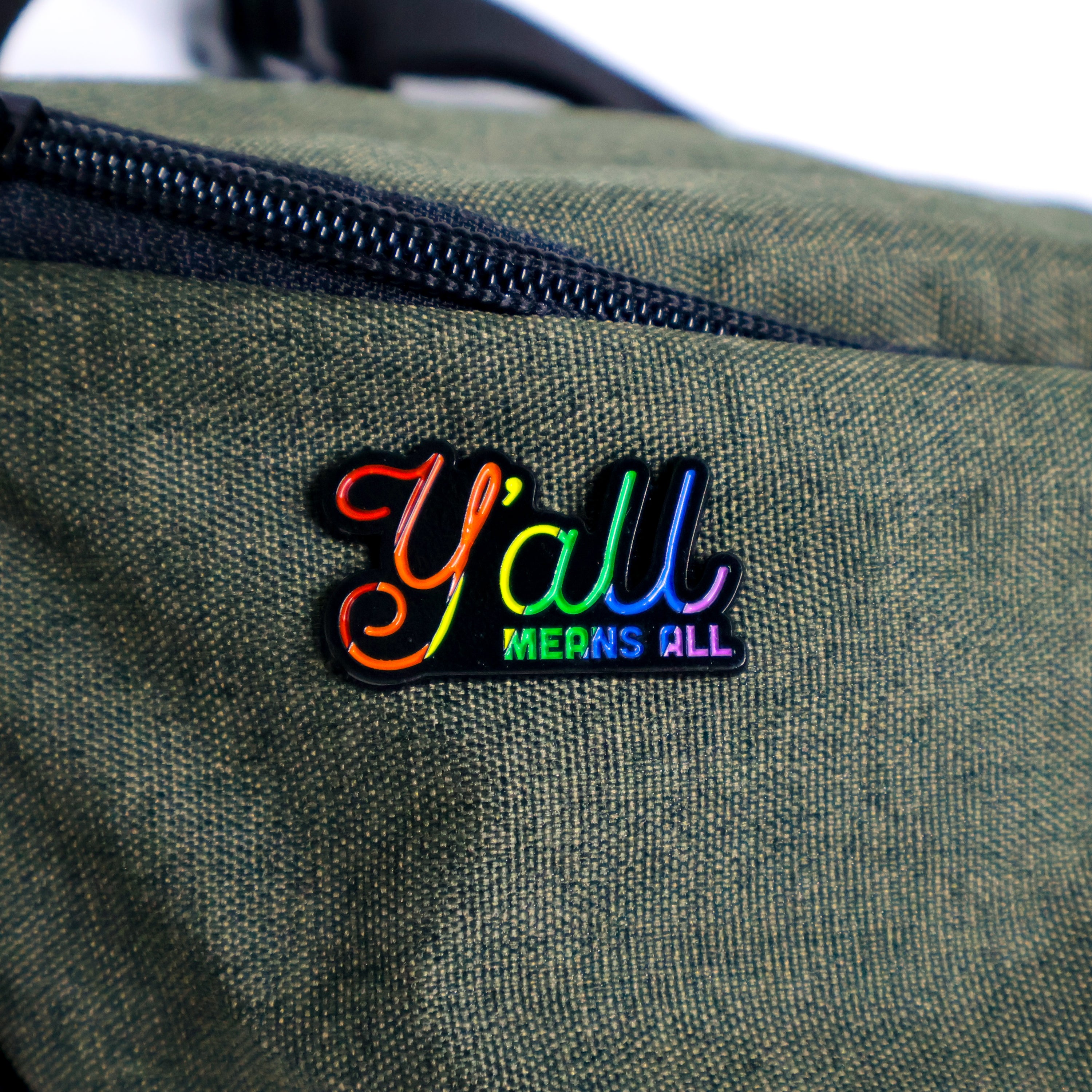 Y'all Means All Enamel Pin