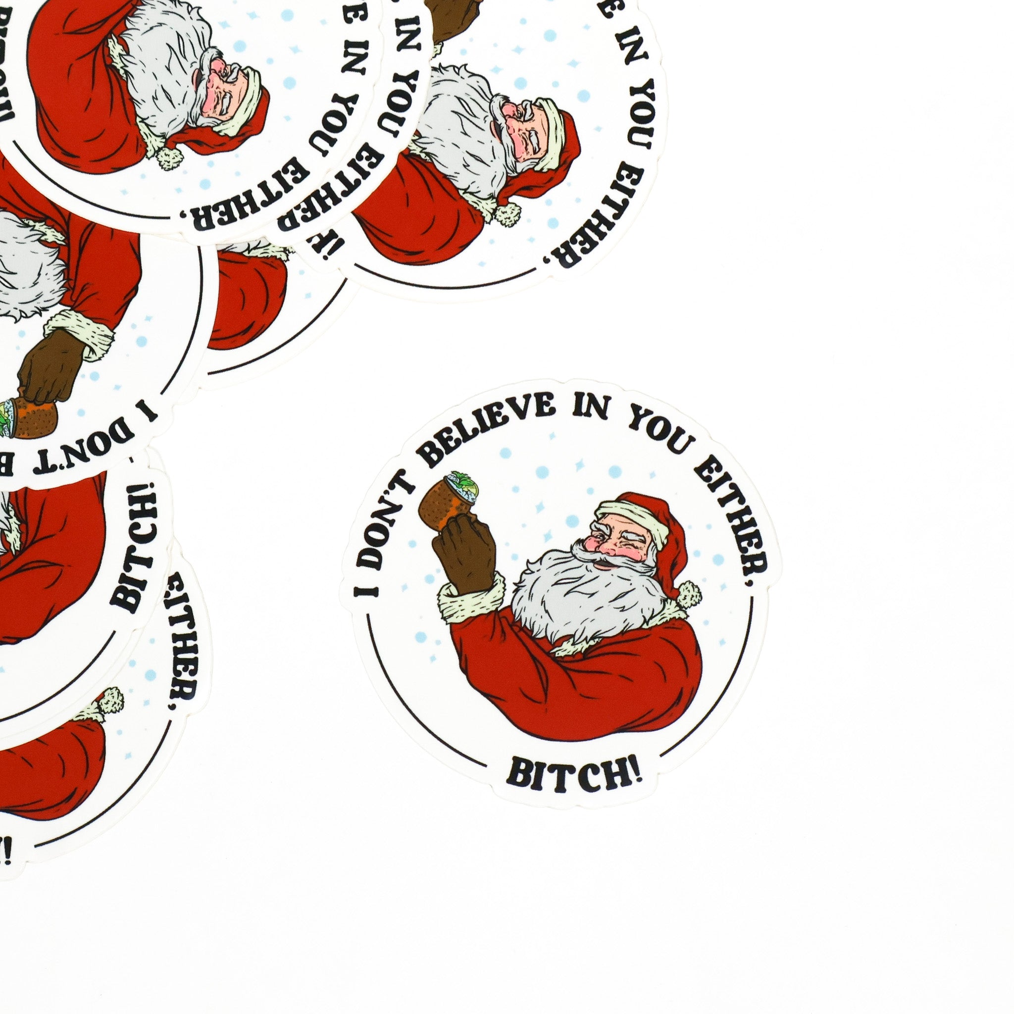 Santa Skeptic Sticker