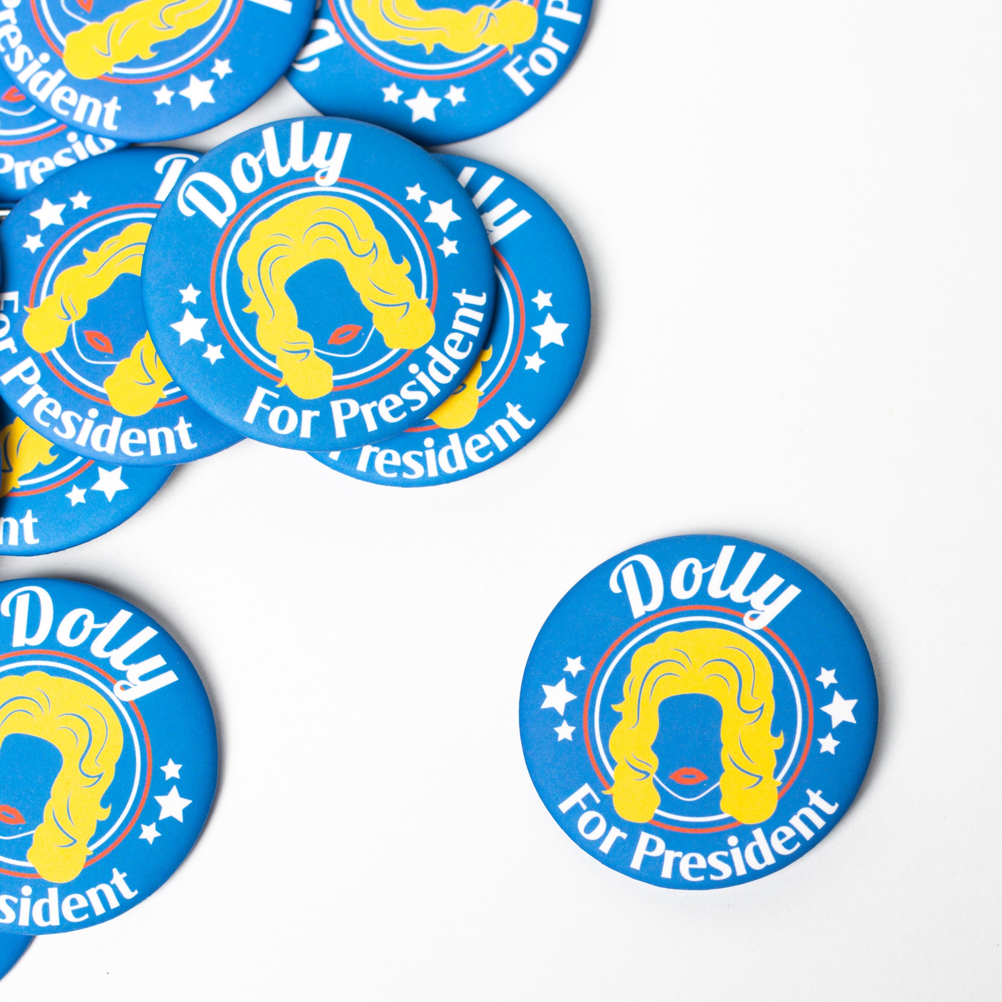 Dolly for President Button