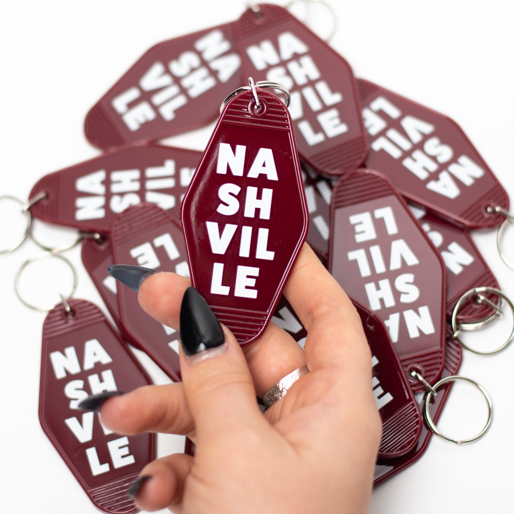 Stacked Nashville Keychain