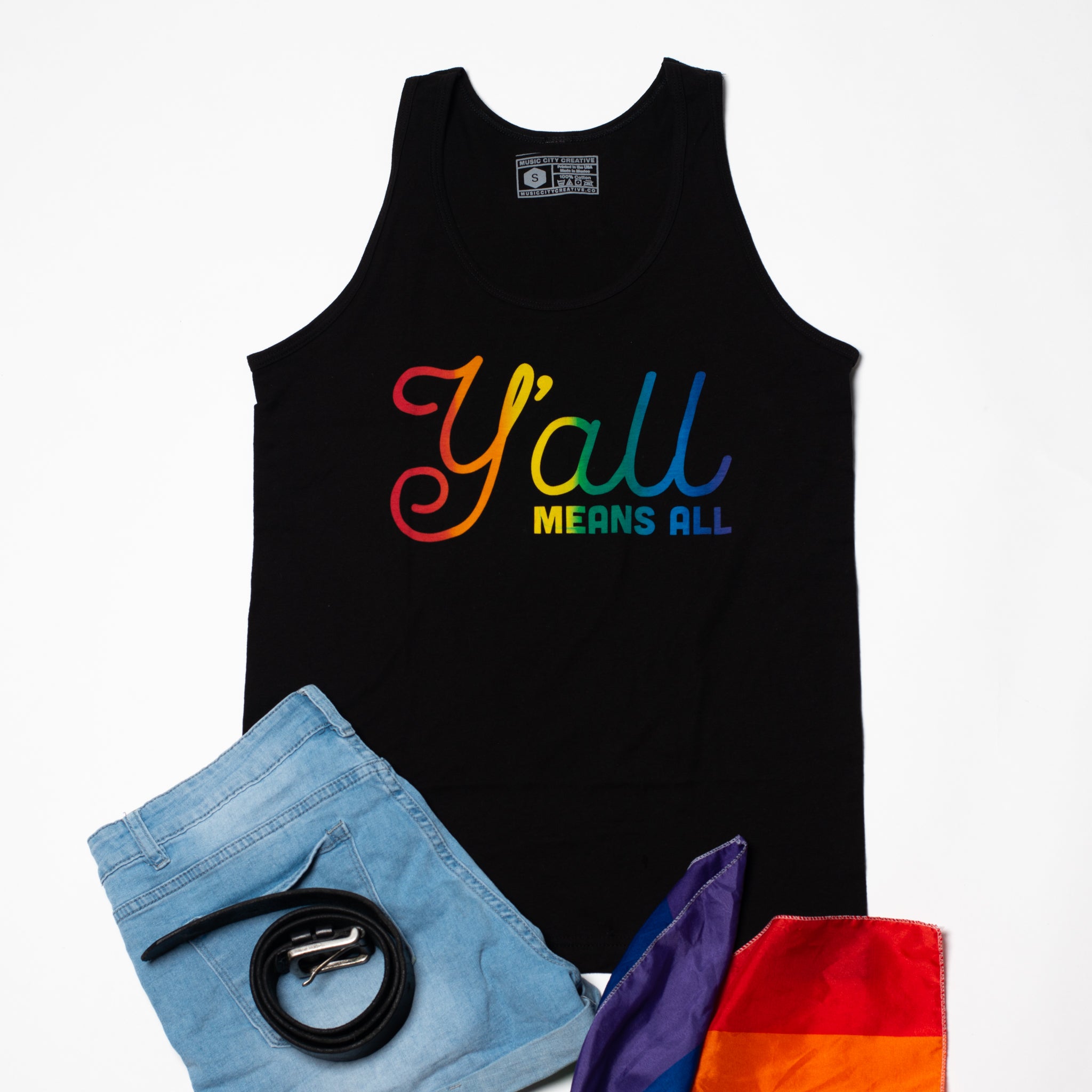 Yall Means All Tank Top - Pride Edition